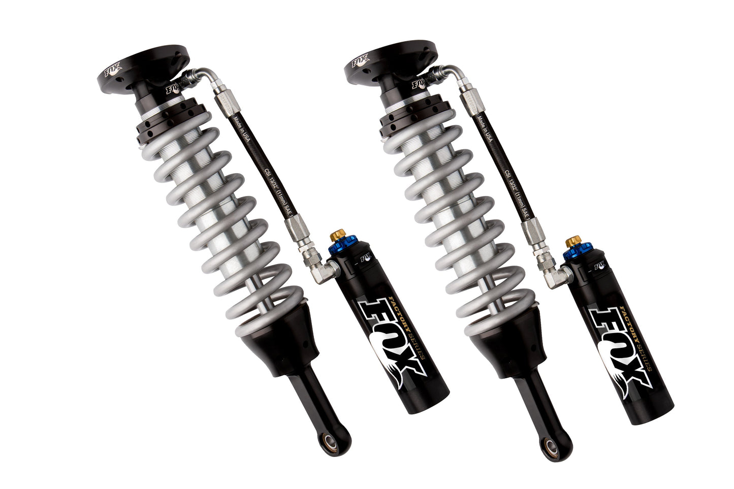 FOX 2.5 Coilover Shocks w/ DSC Reservoir Adjuster | 0-2 Inch Lift | Factory Series | Chevy Silverado and GMC Sierra 1500 (07-18)