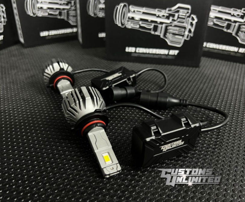 1992-1996 FORD BRONCO CREE LED HEADLIGHT DUAL FUNCTION 9007 BULBS (HIGH AND LOW BEAM)