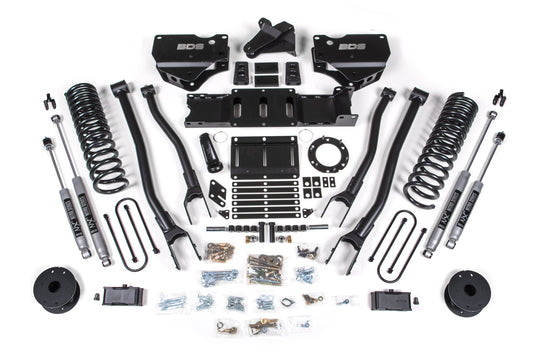4 Inch Lift Kit w/ 4-Link | Ram 3500 w/ Rear Air Ride (19-24) 4WD | Diesel