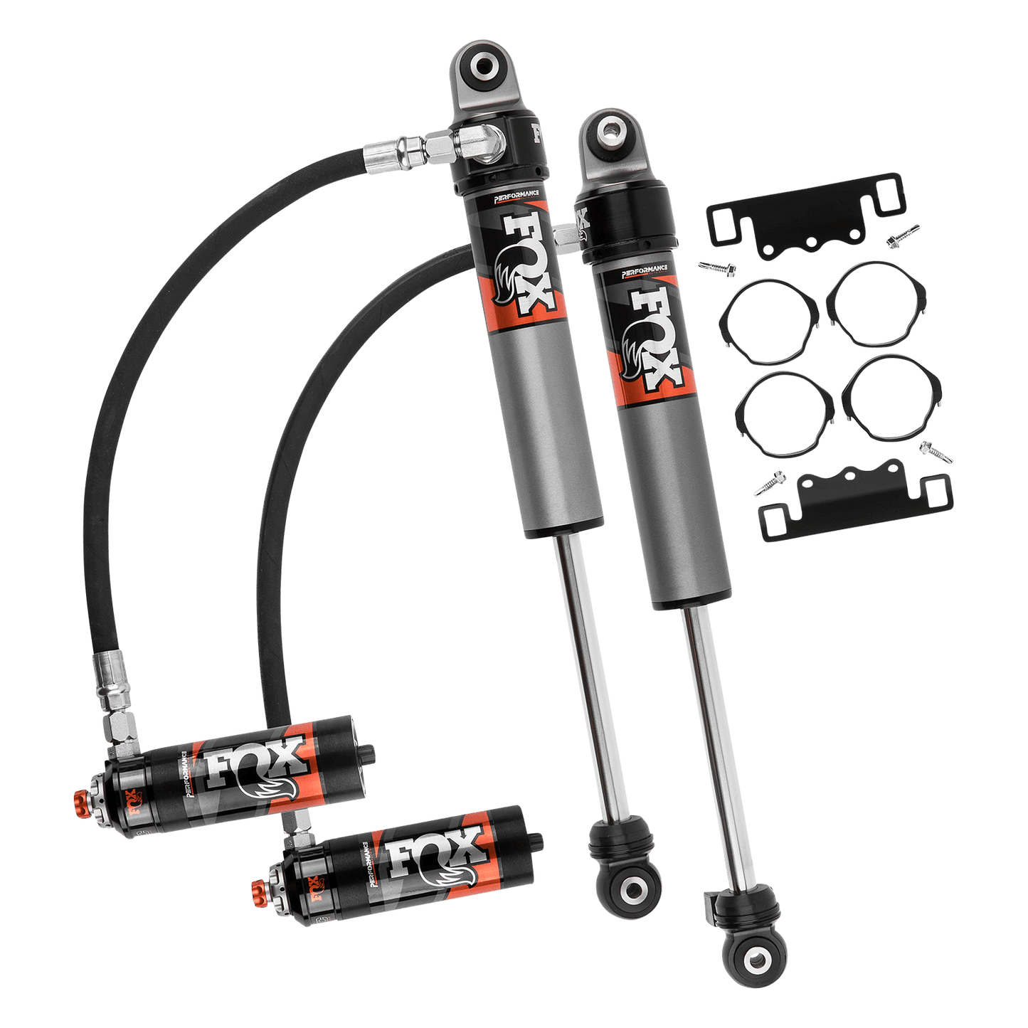 FOX 2.5 Reservoir Front Shocks Adjustable | Performance Elite | 4.5-6 Inch Lift | Wrangler JL (18-25)